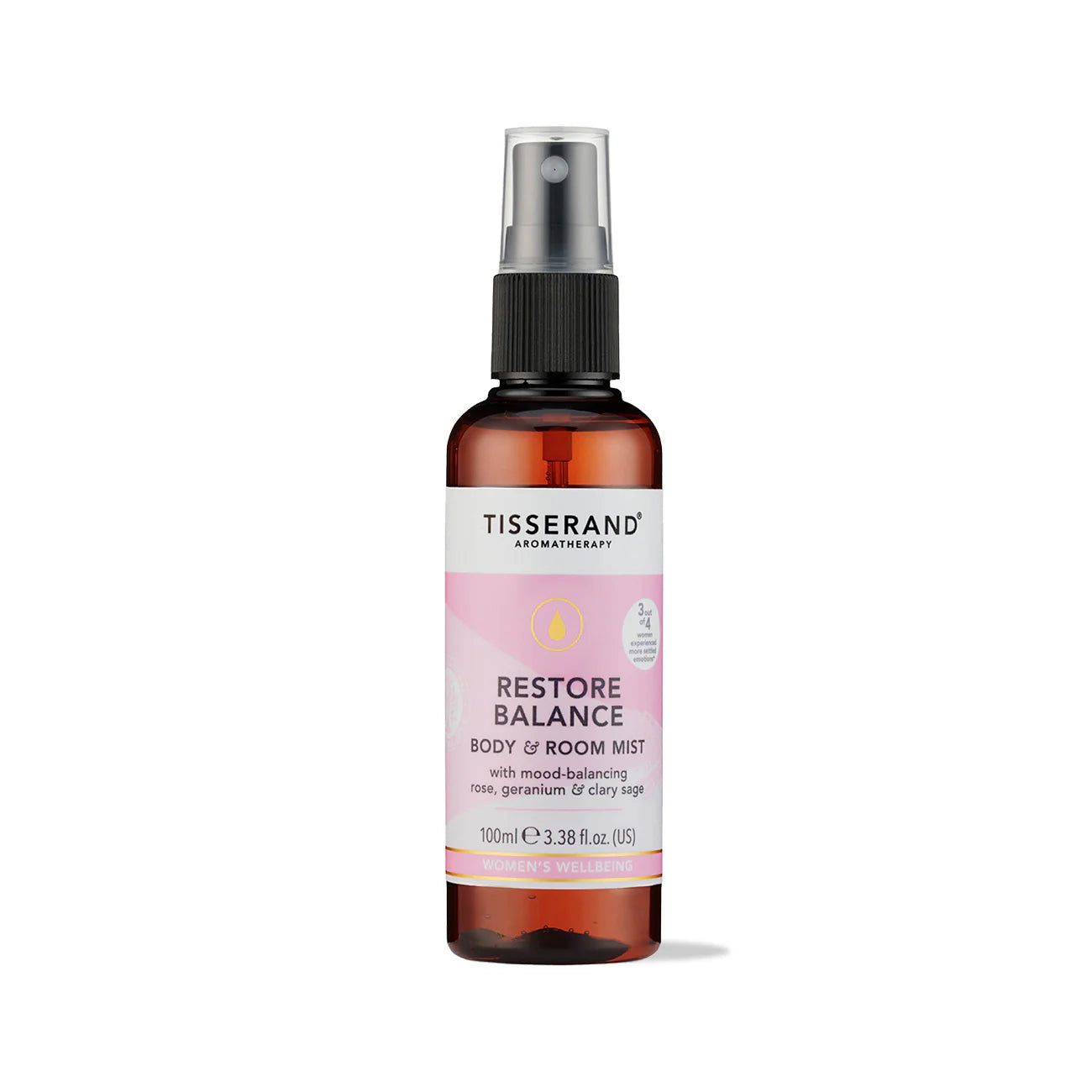 Restore Balance Body & Room Mist (Rose, Geranium, Clary Sage)