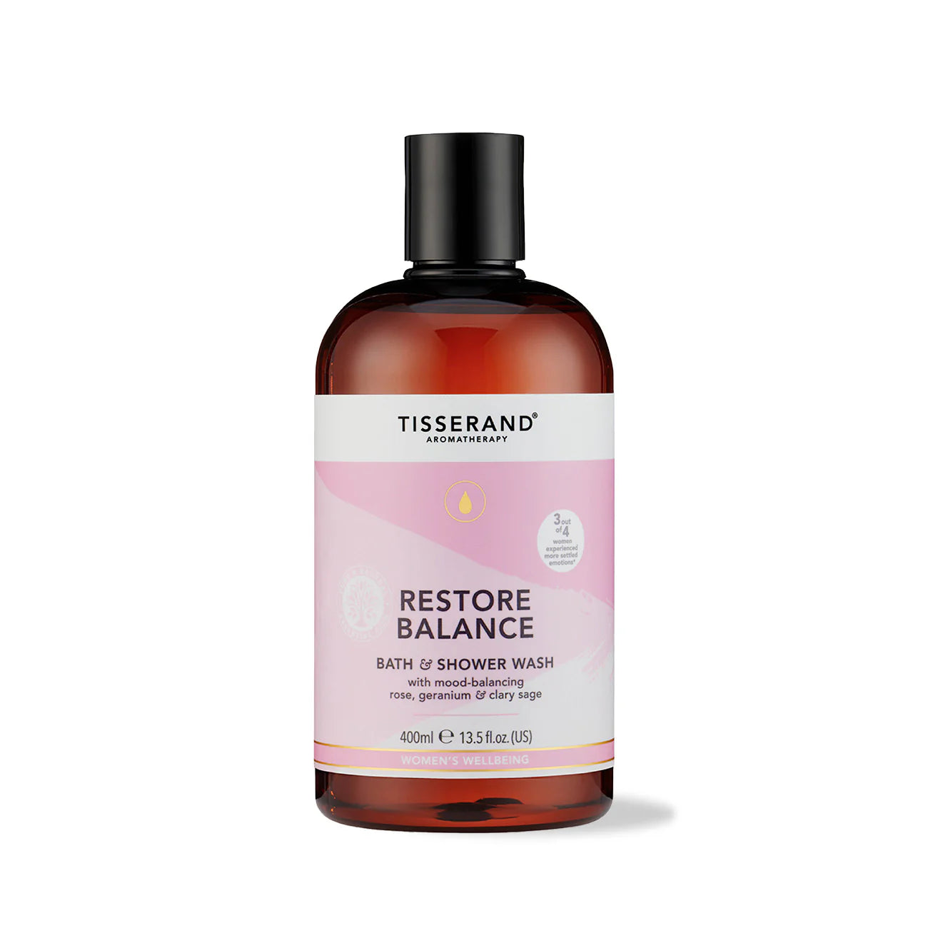 Restore Balance Bath & Shower Wash (Rose, Geranium, Clary Sage)